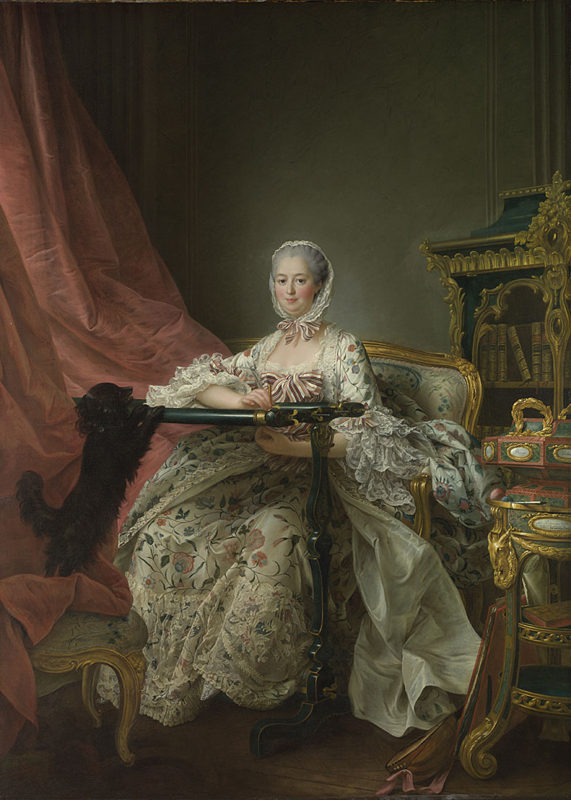 François-Hubert Drouais, 1727 - 1775 Madame de Pompadour at her Tambour Frame 1763-4 Oil on canvas, 217 x 156.8 cm Bought, 1977 NG6440 http://www.nationalgallery.org.uk/paintings/NG6440