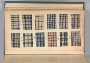 sample book plaid fustian 1771